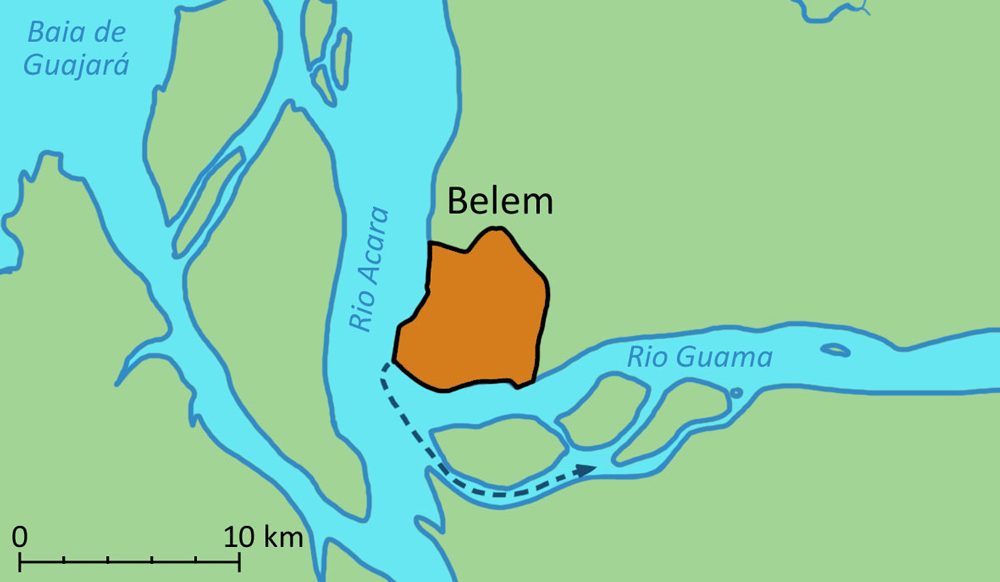 carte région Belem