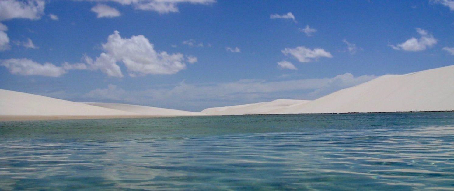 Lençois Maranhao dans la lagune