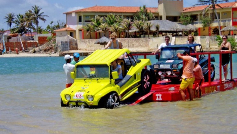 Nordeste Brésil buggy descente du  bac