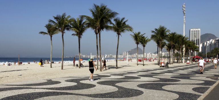 Rio de janeiro dessins chaussée plage Copacabana
