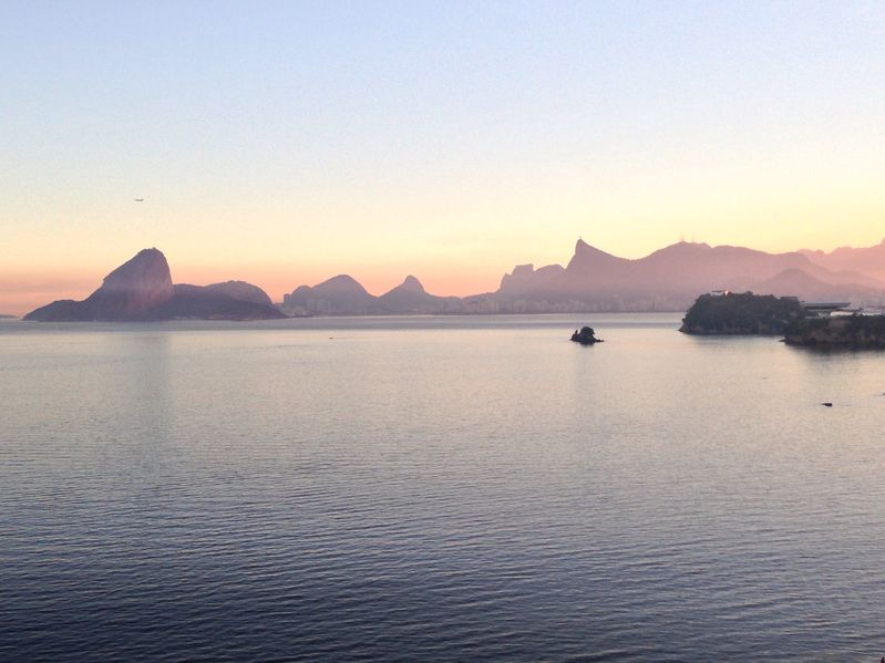 Rio de Janeiro vue coucher de soleil
