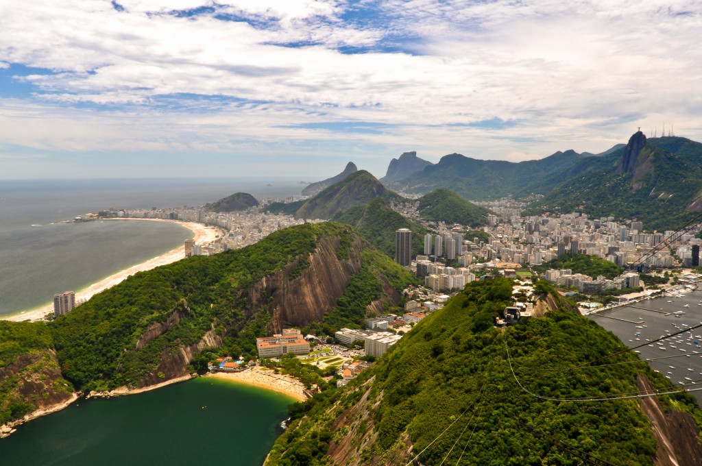 Rio de Janeiro vue téléphérique Pain de Sucre
