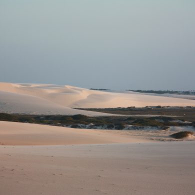 Dunes à l'arrivée à Jericoacoara