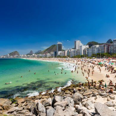plage de Rio de Janeiro le dimanche