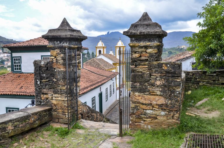 porte ouverte sur Ouro preto Minas Gerais