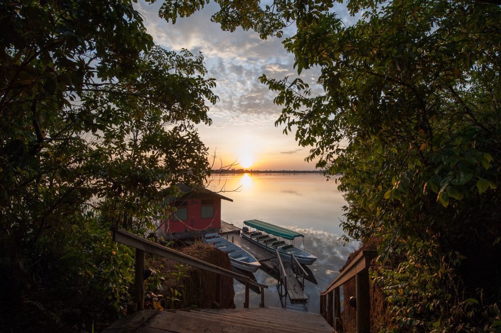 Amazonie Anavilhanas lodge embarcadère
