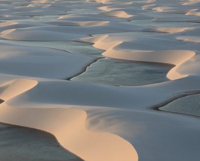 dunes lagunes coucher soleil Lençois