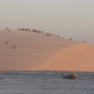 foule sur la dune Jericoacoara
