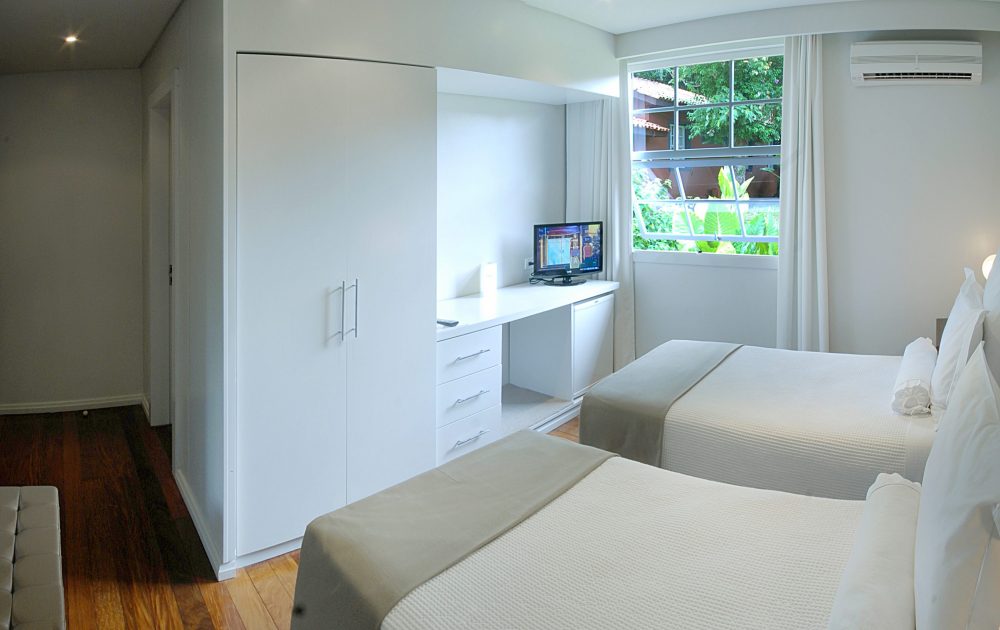 Vue d'une chambre twin de l'hôtel San Martin à Iguaçu.