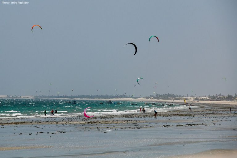 kitesurf marée basse à Prea