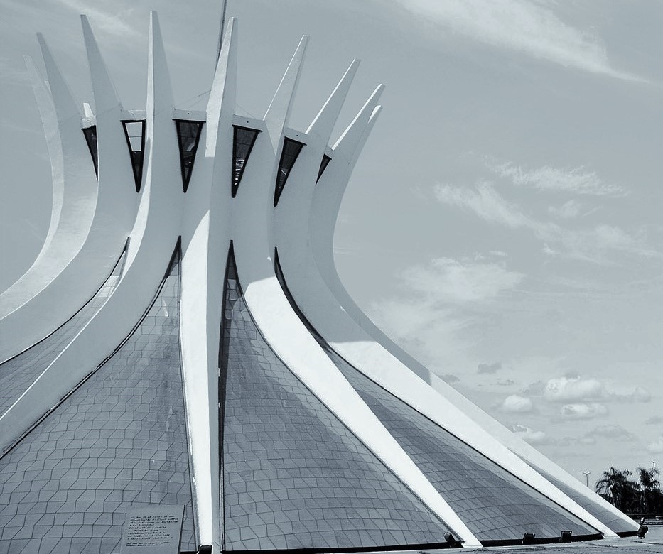 cathédrale de Niemeyer à Brasila