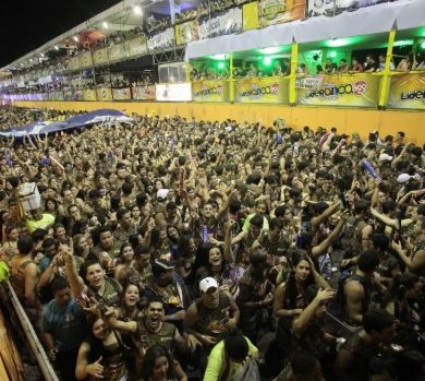 foule en liesse lors d'une micareta au Brésil.