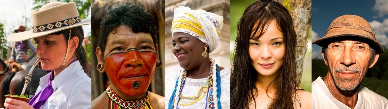 5 portraits de brésiliens de régions différentes