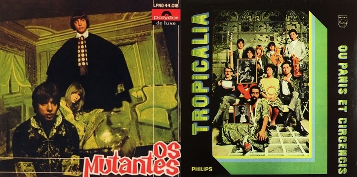 pochettes de 2 album du MPB Tropicalia et Os mutantes.
