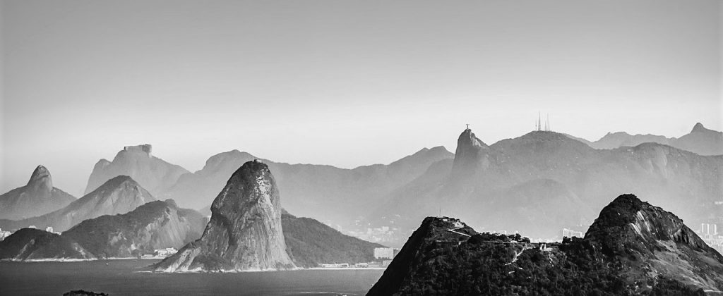 vue sur la baie de Rio de Janeiro.