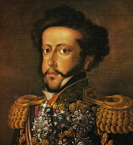 Portrait de Pedro I empereur du Brésil.