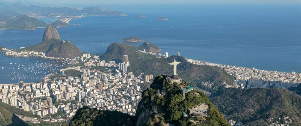 Vu aérienne de Rio de Janeiro.