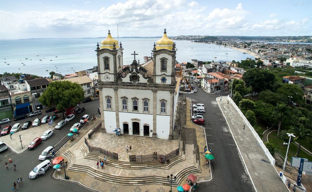 Vue aérienne église da Sé à Salvador de Bahia.