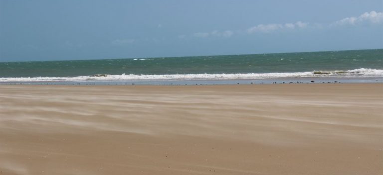 bord de mer dans le nordeste du Brésil, près de Guajiru..