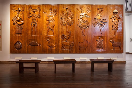BAs relief de Caribe au Musée Afro-brasileiro de Salvador de Bahia.
