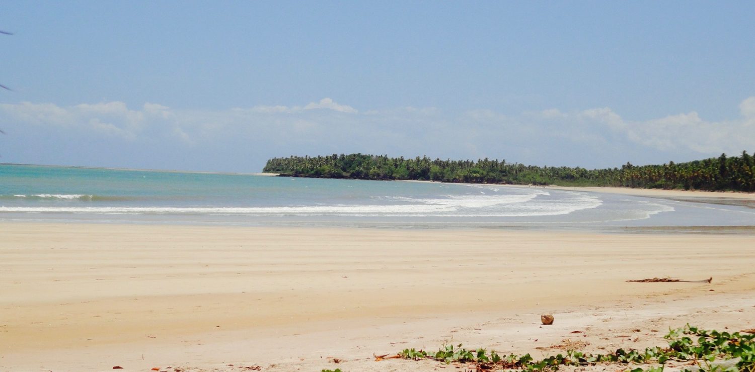 La plage à l'île de Boipeba.