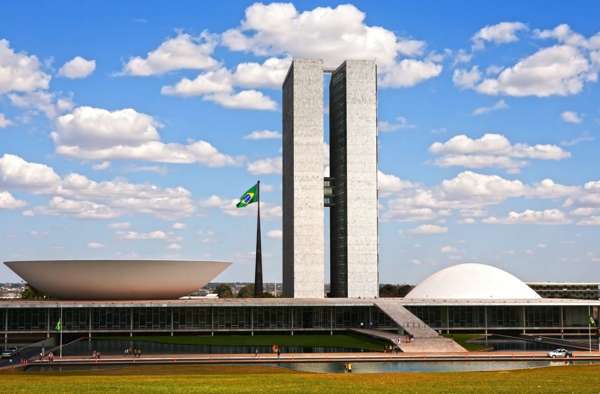 Le Congrès National à Brasilia.