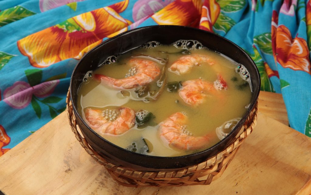 Une soupe tataca, une recette typique de la gastronomie amazonienne.