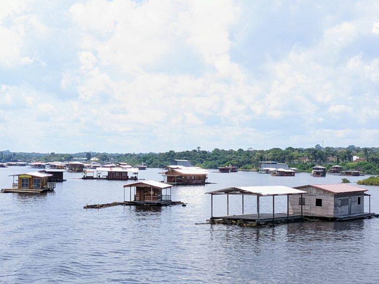 maisons sur pilotis amazonie