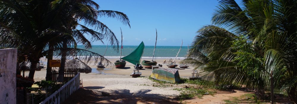 plage de Guajiru, village de pêcheur du Nordeste du Brésil