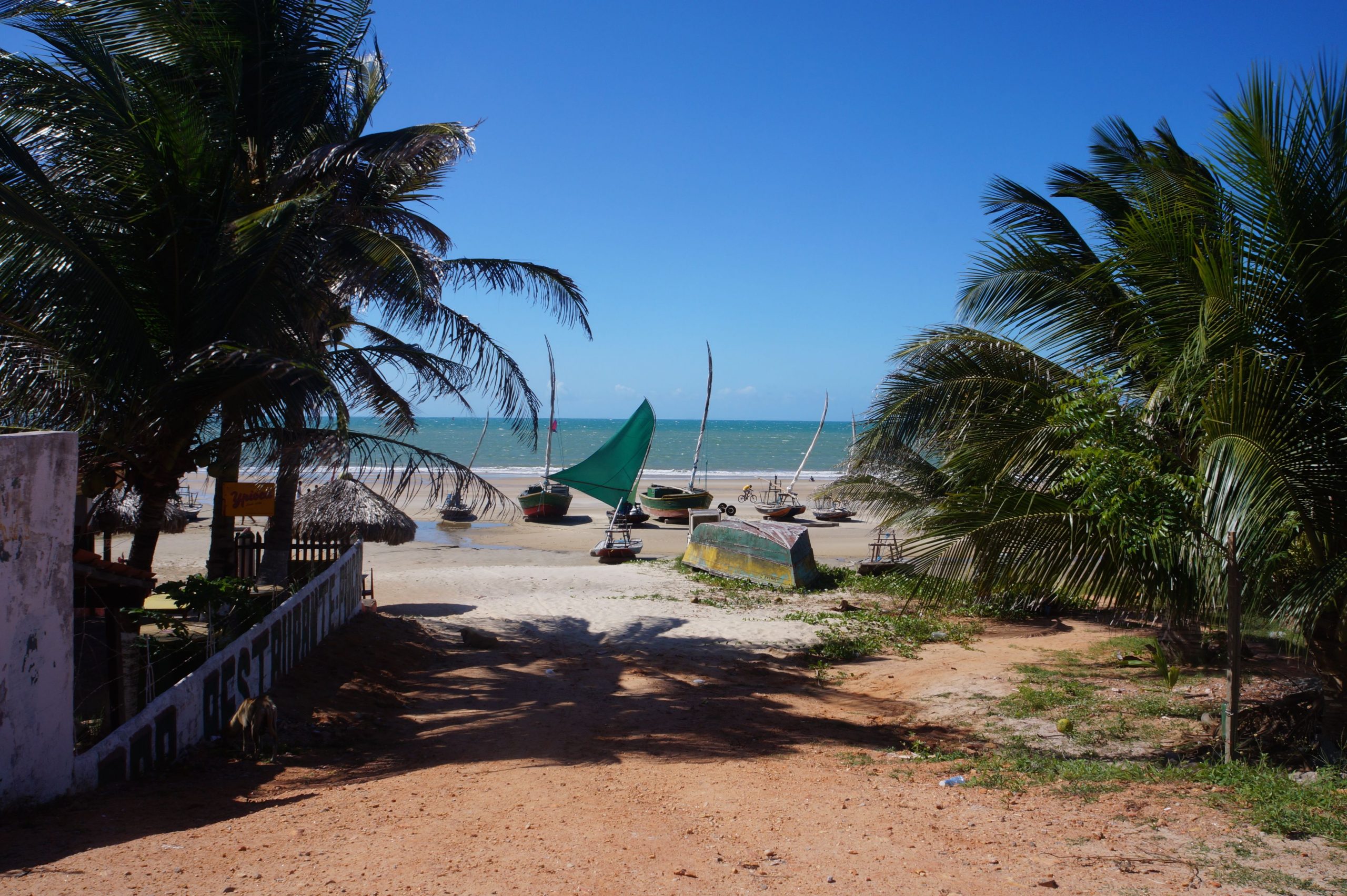 plage de Guajiru, village de pêcheur du Nordeste du Brésil