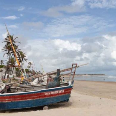 plage de guajiru dans le Nordeste du Brésil