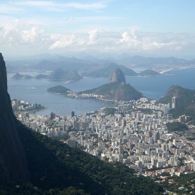 Vue de Rio de Janeiro avec le Corcovado