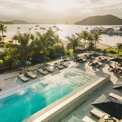 Vue de l'hôtel Fasano à Angra dos Reis