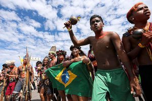 Une tribu indigène du Brésil