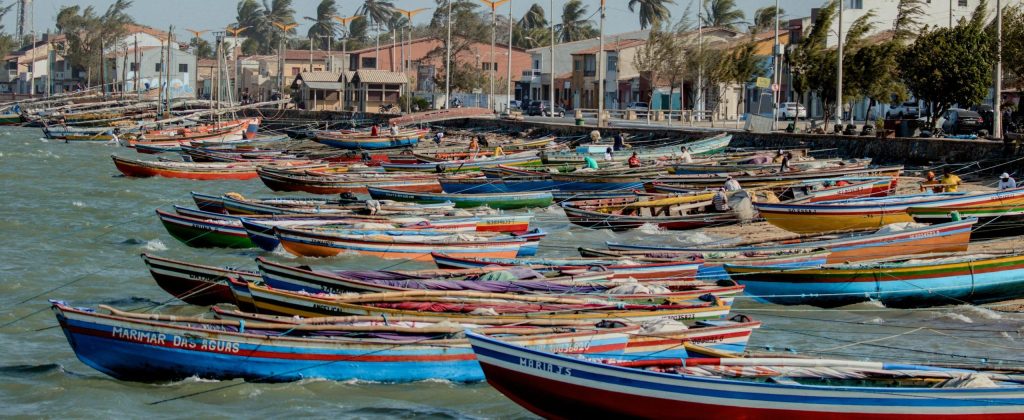 Le port de la ville de Parnaiba dans le Nordeste du Brésil