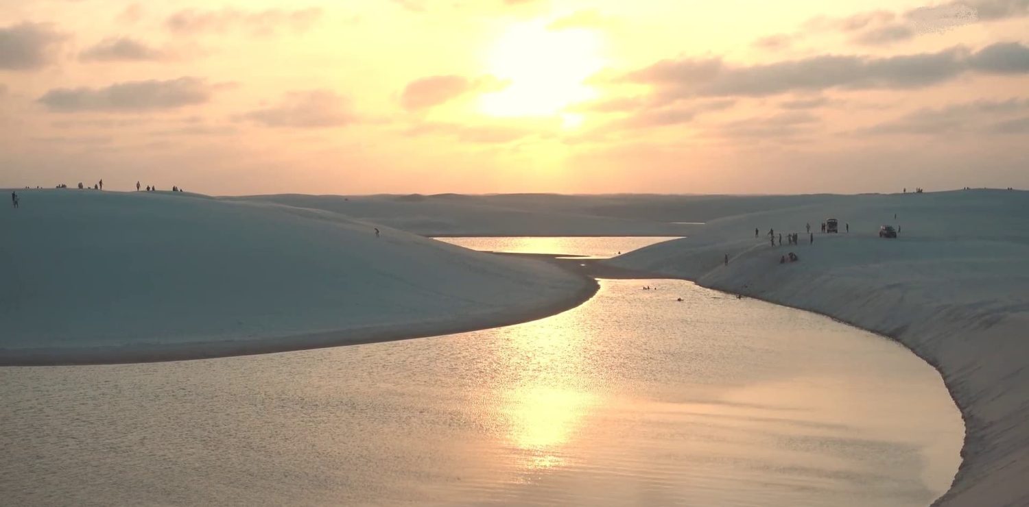 Les lagunes d'Atins dans le Nordeste du Brésil