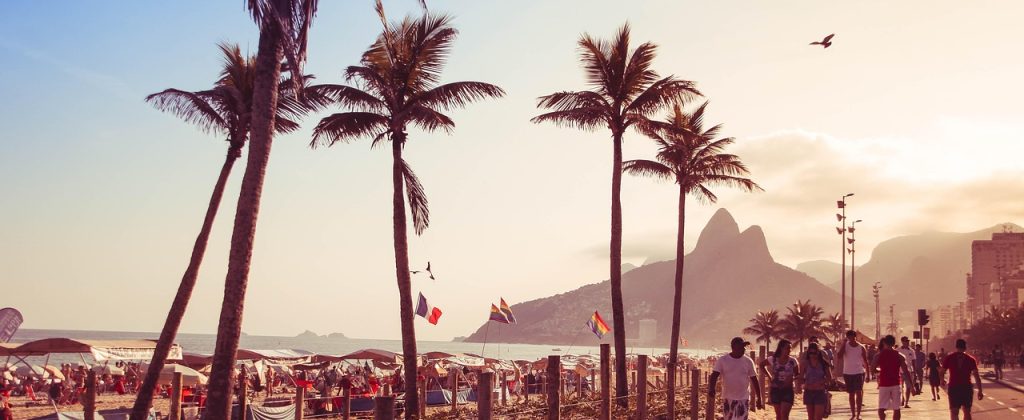 La plage d'Ipanema à Rio de Janeiro au Brésil 