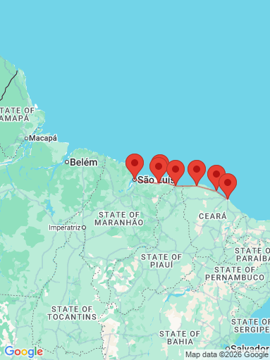Itinéraire Le Circuit de Fortaleza à São Luís