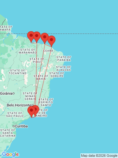 Itinéraire Circuit Rio de Janeiro & Nordeste